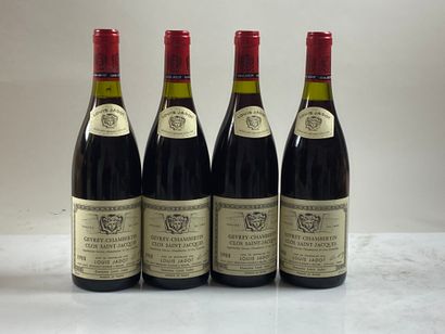 4 bouteilles Gevrey-Chambertin Clos Saint-Jacques...