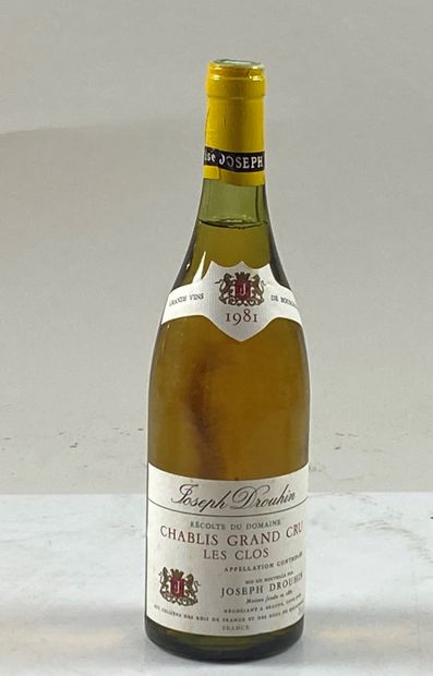 1 bouteilles Chablis Les Clos 1981 GC Joseph...