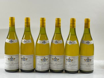 6 bouteilles Bätard-Montrachet 1988 GC Domaine...