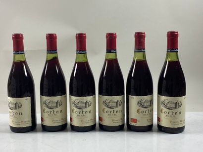 6 bouteilles Corton Clos du Roy 1978 GC Prince...