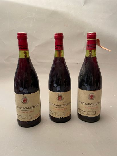 null 3 bouteilles Nuits Saint-Georges 1978 1er C André Vaucher