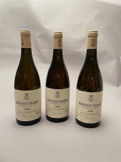 null 3 bouteilles Meursault-Charmes 1990 1er C Dom. des Comtes Lafon