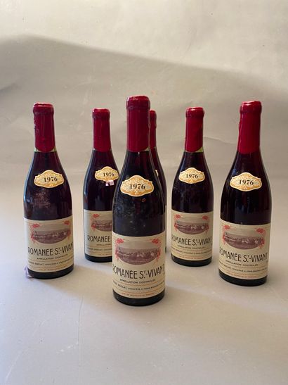 6 bouteilles Clos de Vougeot 1976 GC Charles...