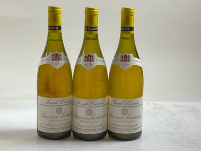 3 bouteilles Chassagne-Montrachet Marquis...