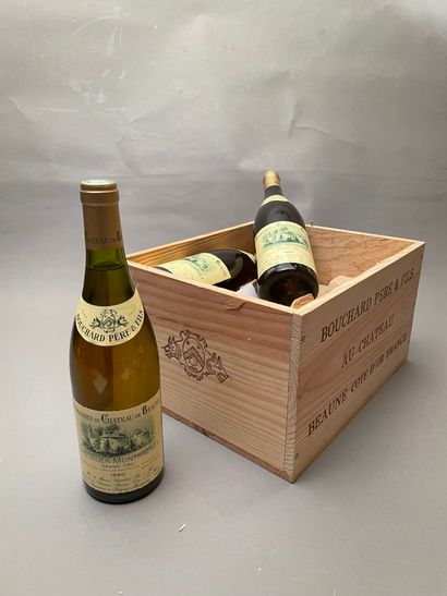 6 bouteilles Chevalier-Montrachet 1990 GC...