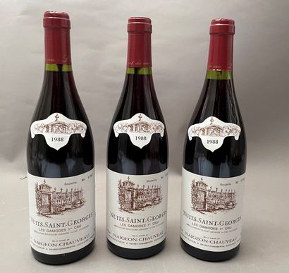 3 bouteilles Nuits-Saint-Georges Les Damodes...