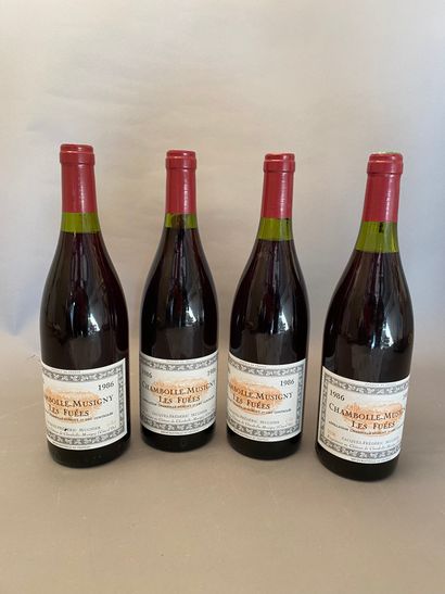 4 bouteilles Chambolle-Musigny Les Fuées...