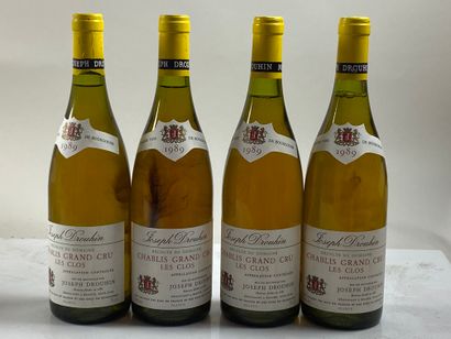 null 4 bouteilles Chablis Les Clos 1989 GC Joseph Drouhin