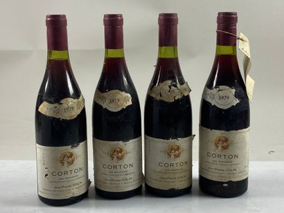 4 bouteilles Corton Renardes 1979 GC Jean-Pierre...