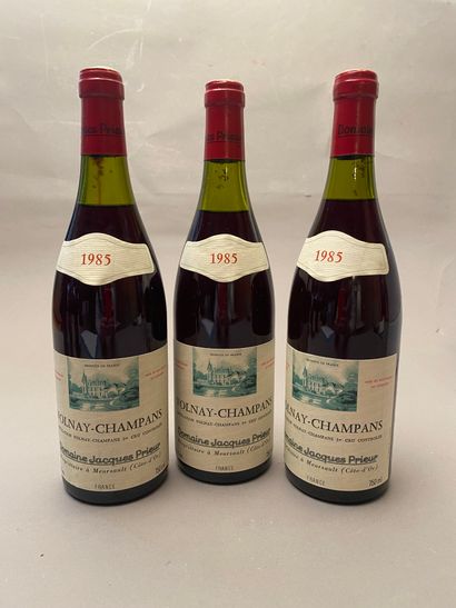 3 bouteilles Volnay-Champans 1985 1er C Dom...