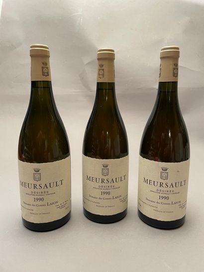3 bouteilles Meursault-Désirée 1990 1er C...
