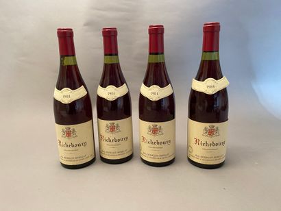 4 bouteilles Richebourg 1984 GC Dom Hude...