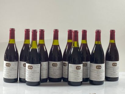 11 bouteilles Volnay Clos de la Bousse d'Or...