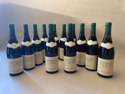 null 12 bouteilles Chambertin Clos de Bèze 1988 GC Domaine Bart (2 colerettes ta...