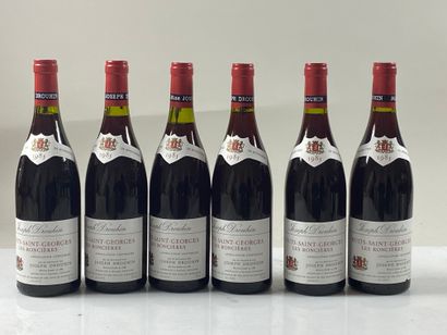 6 bouteilles Nuits Saint-Georges Les Roncières...