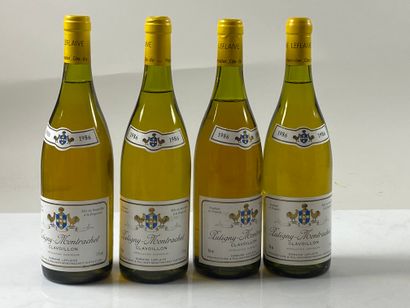 4 bouteilles Puligny-Montrachet Clavoillon...