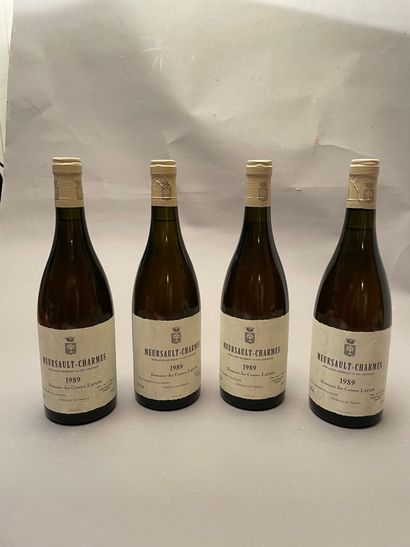 4 bouteilles Meursault-Charmes 1989 1er C...