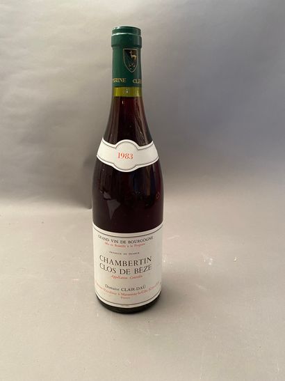 null 1 bouteilles Chambertin Clos de Bèze 1983 GC Clair-Daü