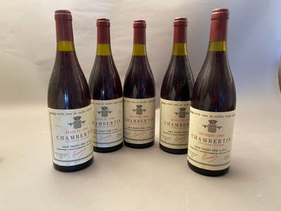 null 5 bouteilles Chambertin Vieilles Vignes 1985 1er C Louis Trapet P & F