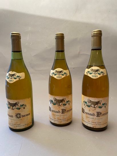 null 3 bottles 1 bottle Meursault-Charmes 1982 Dom J-F Coche-Dury , 2 bottles Meursault...