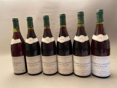 null 6 bouteilles Chambolle-Musigny Les Amoureuses 1983 1er C Clair-Daü (carton ...