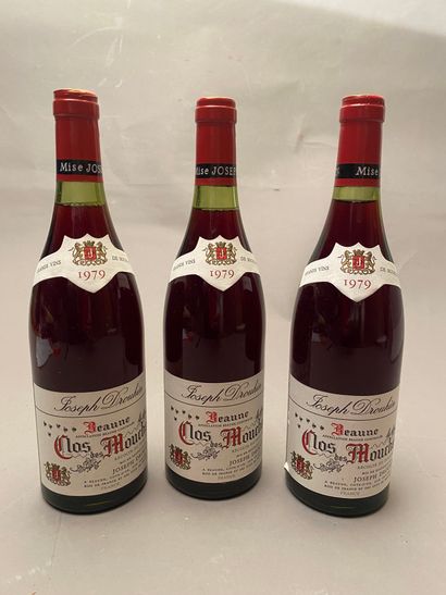 3 bouteilles Clos des Mouches 1979 1er C...