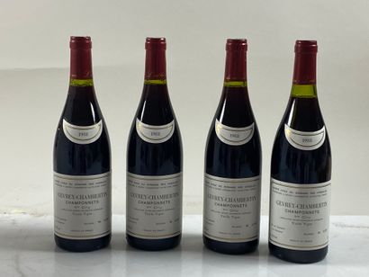 null 4 bouteilles Gevrey-Chambertin Champonnets 1988 1er C Dom des Varoilles