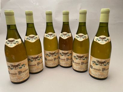 null 6 bouteilles Meursault-Perrières 1991 1er C J-F Coche-Dury