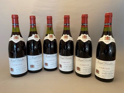 null 6 bouteilles Corton 1985 GC Joseph Drouhin (1 à 4 cm)