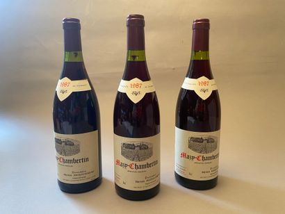 3 bouteilles Mazis-Chambertin 1987 GC Dom...