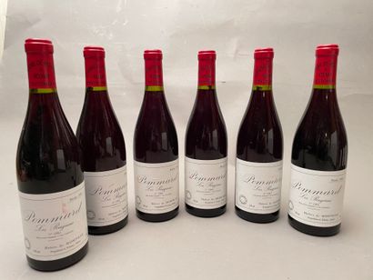 6 bouteilles Pommard Les Rugiens 1989 1er...