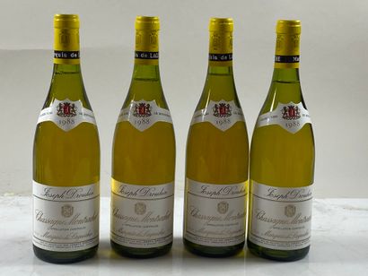 null 4 bouteilles Chassagne-Montrachet Morgeot Mquis de Laguiche 1988 1er C Joseph...