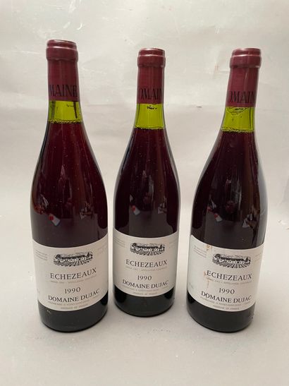 3 bouteilles Echezeaux 1990 GC Domaine Dujac...