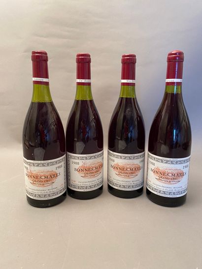 null 4 bottles Bonnes-Mares 1988 GC Dom Jacques-Frédéric Mugnier