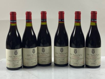 null 6 bouteilles Musigny Cuvée Vieilles Vignes 1988 GC Comte Georges de Vogüé