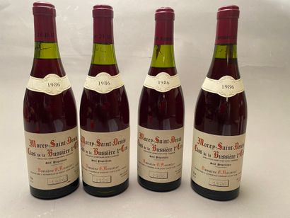 4 bouteilles Morey Saint-Denis Clos de la...