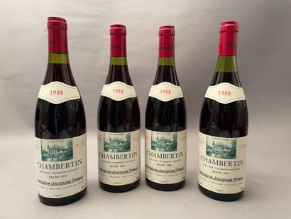 null 4 bouteilles Chambertin 1988 GC Dom Jacques Prieur