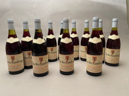 null 12 bouteilles Clos des Lambrays 1978 GC Domaine Cosson (carton d'origine)