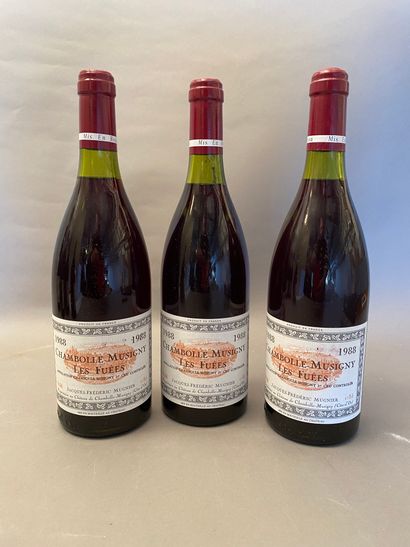 3 bouteilles Chambolle-Musigny Les Fuées...