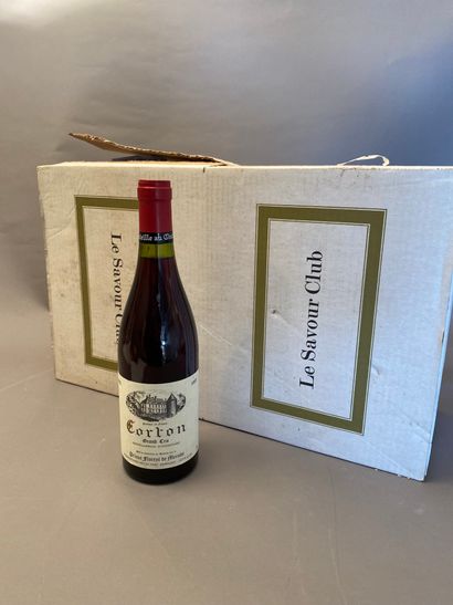 null 12 bouteilles Corton 1985 GC Savour Club prince Florent de Merode(carton d'...