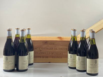 null 12 bottles Musigny Cuv Vieiles Vignes 1984 GC Comte Georges de Vogüe (wooden...