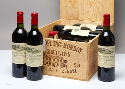 null 12 bouteilles Château Troplong Mondot 1982 1er GCC B Saint-Emilion CB