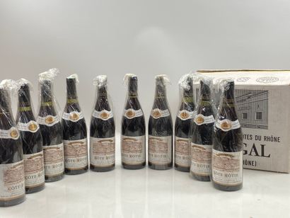 null 10 bouteilles Côte-Rôtie La Mouline 1978 Etienne Guigal à Ampuis (carton d'...