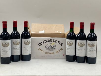 6 bouteilles Château de Pez 1985 Saint-Estèphe...