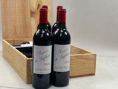 6 bouteilles Pensées de Lafleur 1996 Second...