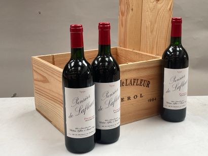 6 bouteilles Pensées de Lafleur 1994 Second...