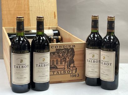 12 bouteilles Château Talbot 1983 4ème GCC...