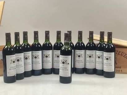 12 bouteilles Château de Fieuzal 1981 CC...