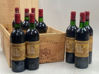 null 12 bottles Château Ducru-Beaucaillou 1975 2nd GCC Saint-Julien CB (6 BG, 6 NTLB,...
