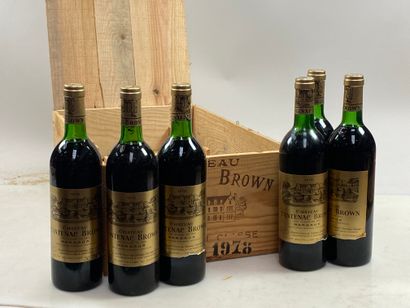 12 bouteilles Château Cantenac Brown 1978...